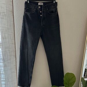 AGOLDE Women's Black Boyfriend Jeans